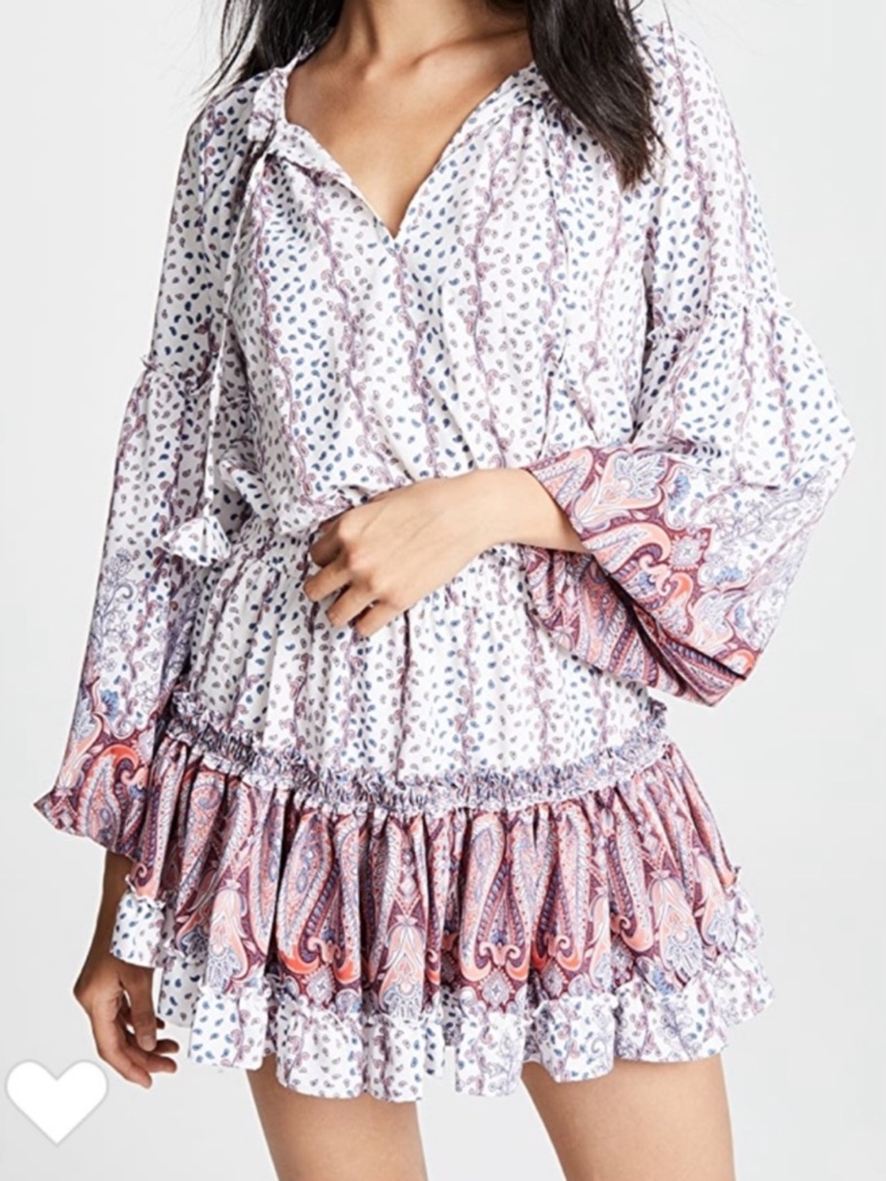 MISA Los Angeles Elisabetta Paisley Mini Dress